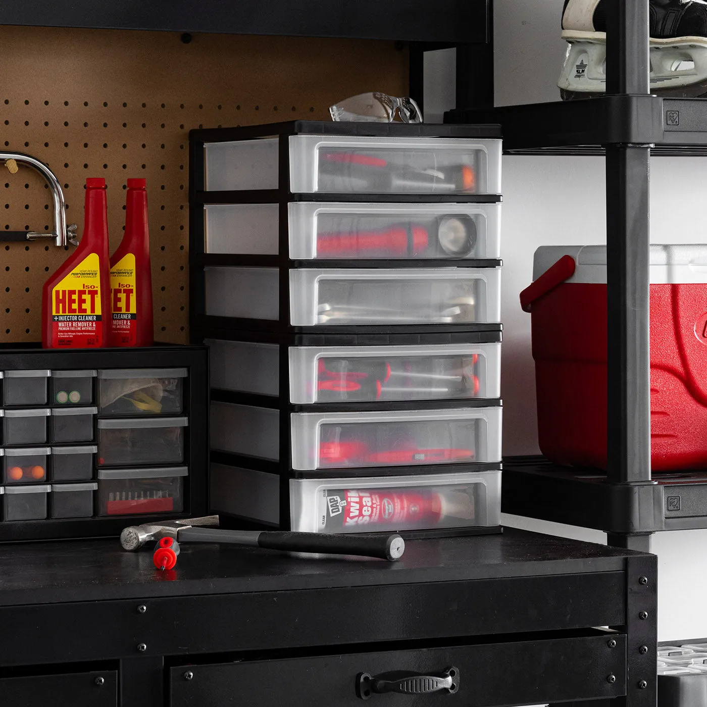 3-Drawer Desktop-Organizer Plastic-Drawer 2 Pack