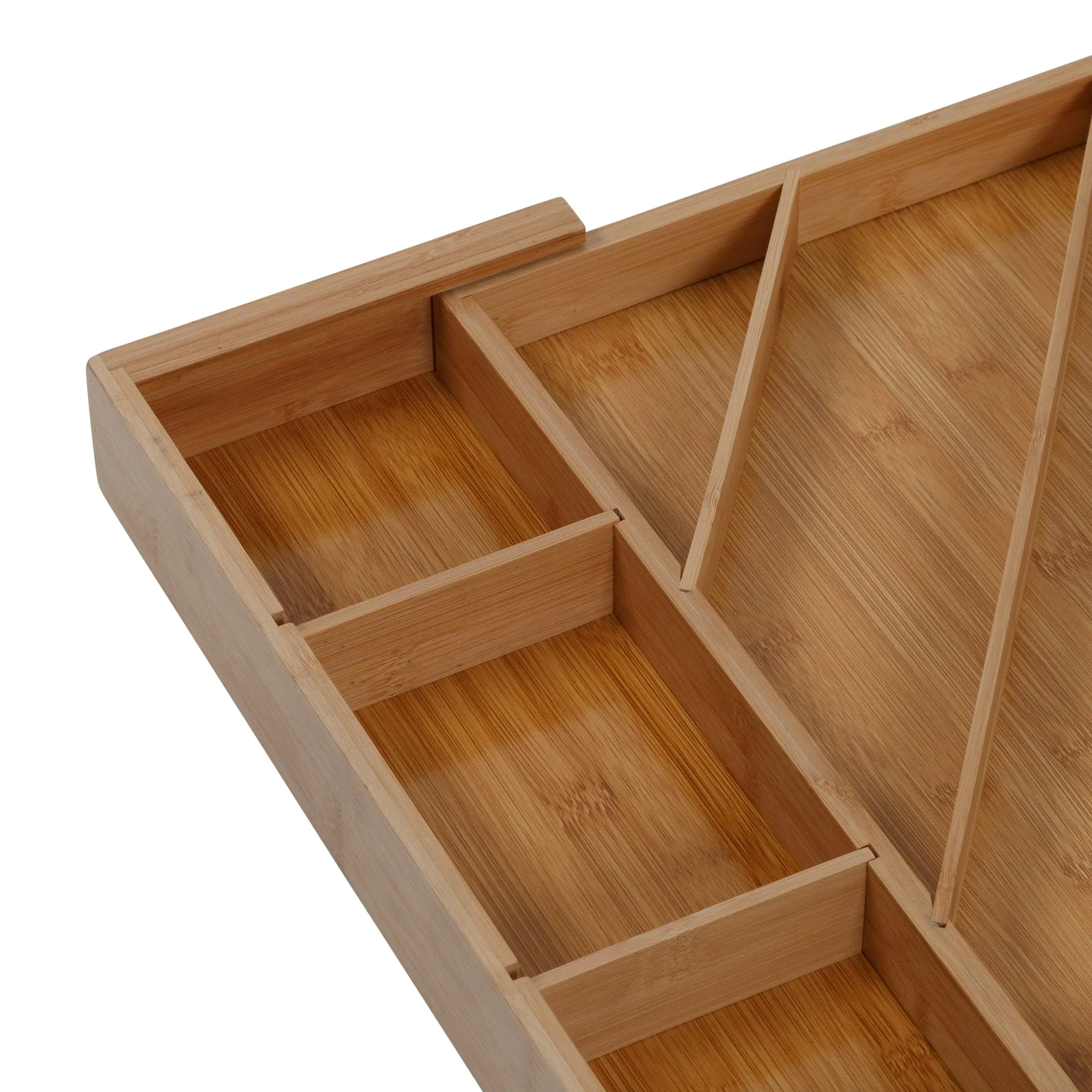 Bamboo Diagonal Drawer Organizer