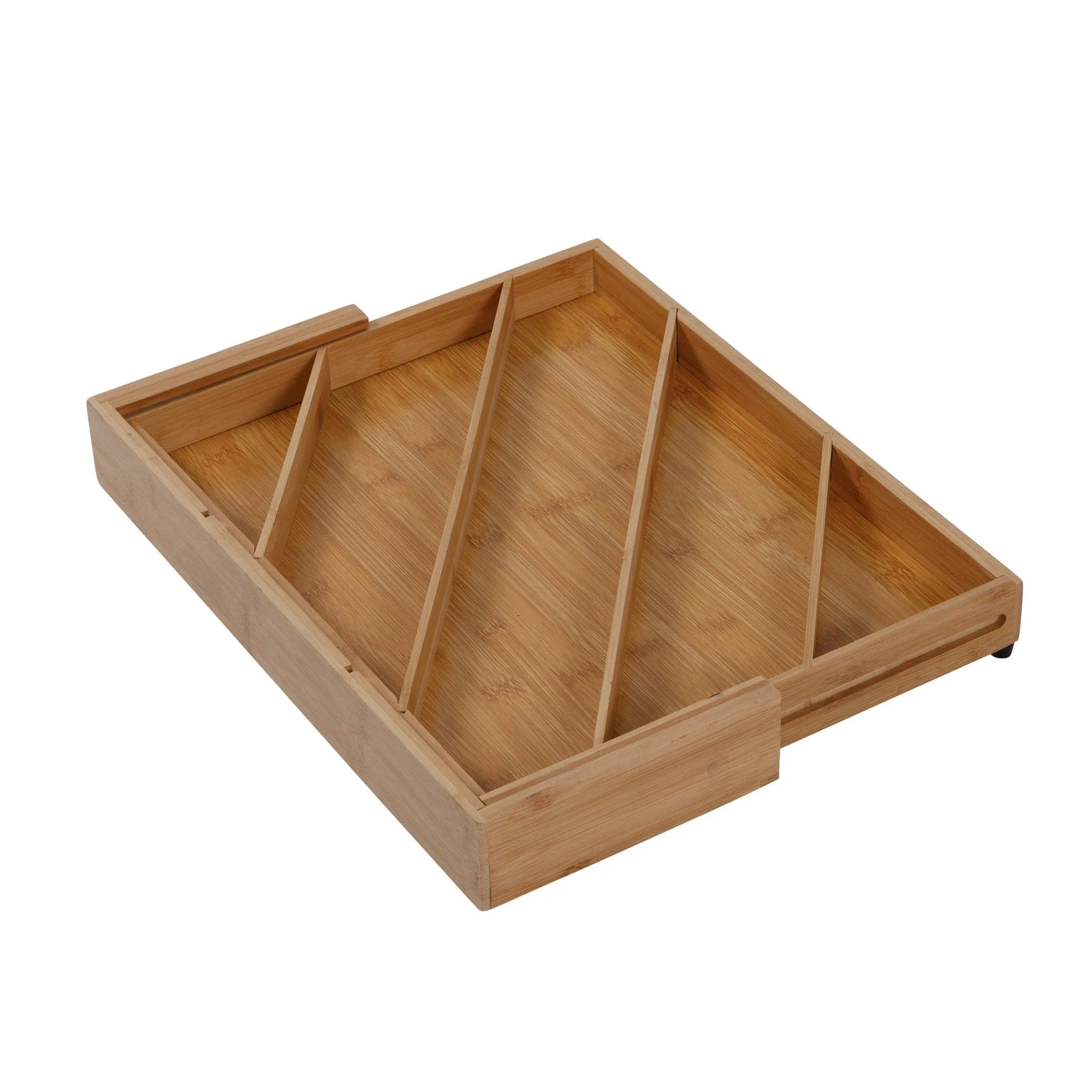 Bamboo Diagonal Drawer Organizer