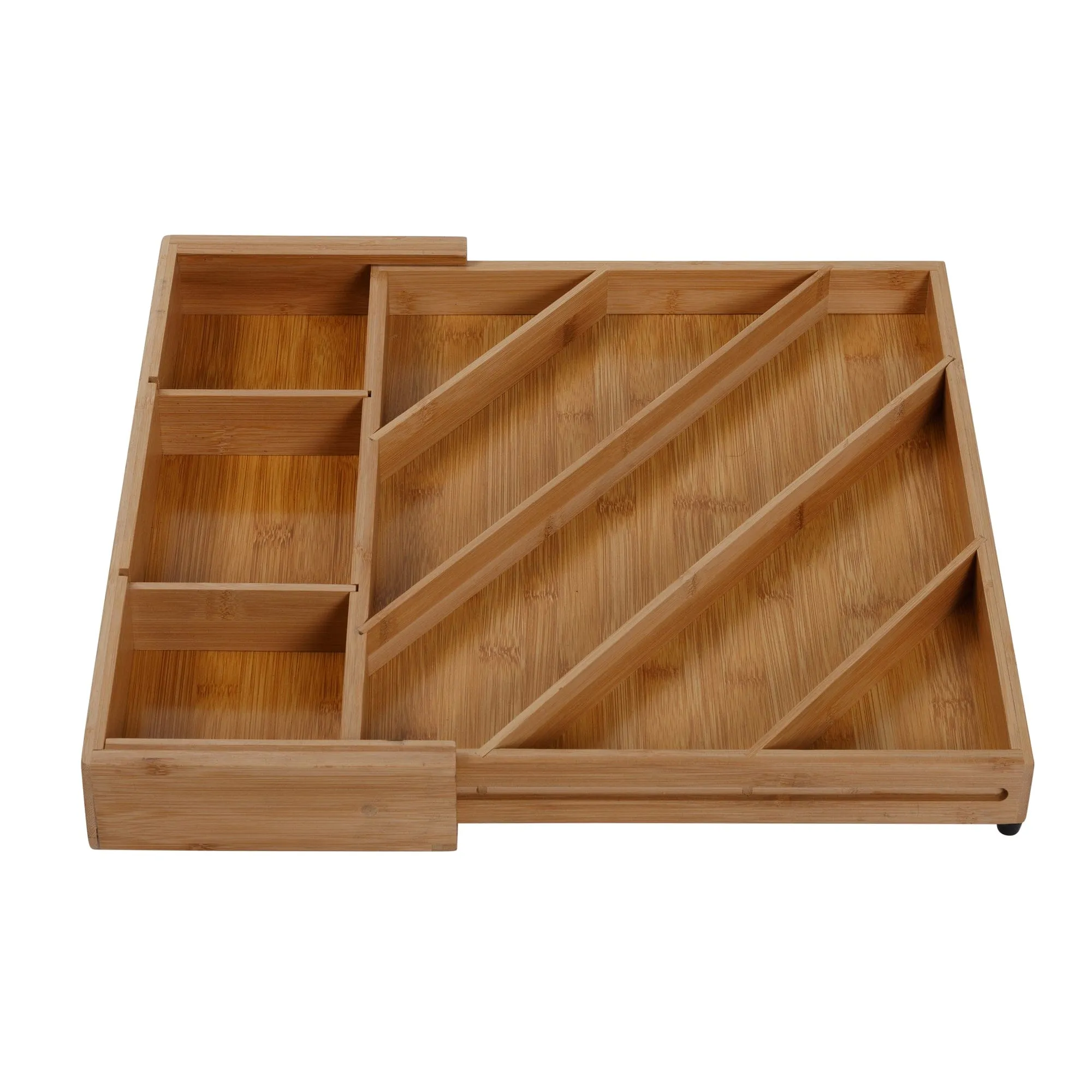 Bamboo Diagonal Drawer Organizer