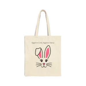 Canvas Tote Bag - Cute Easter Eggstra Cute Eggstra Sassy Design - Unapologetic Apparel
