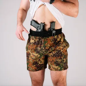 Carrier Training Shorts - Flecktarn Camo 5"