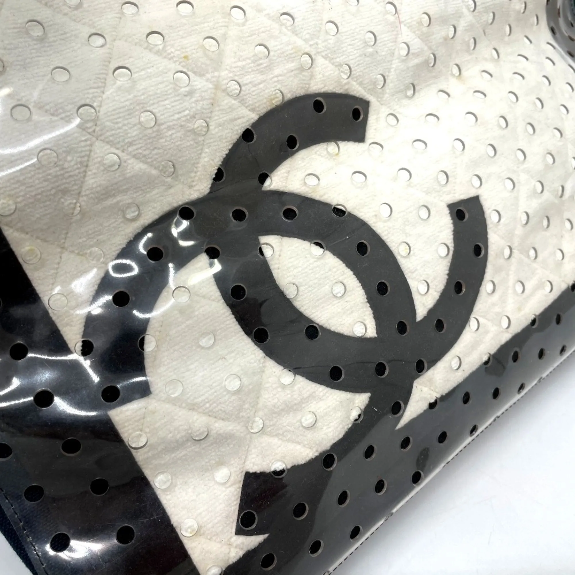 Chanel A46096 Sports bag fabric Tote Bag Navy