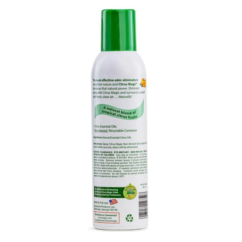 Citrus Magic Tropical Citrus Blend Scent Air Freshener Spray 6 oz Aerosol