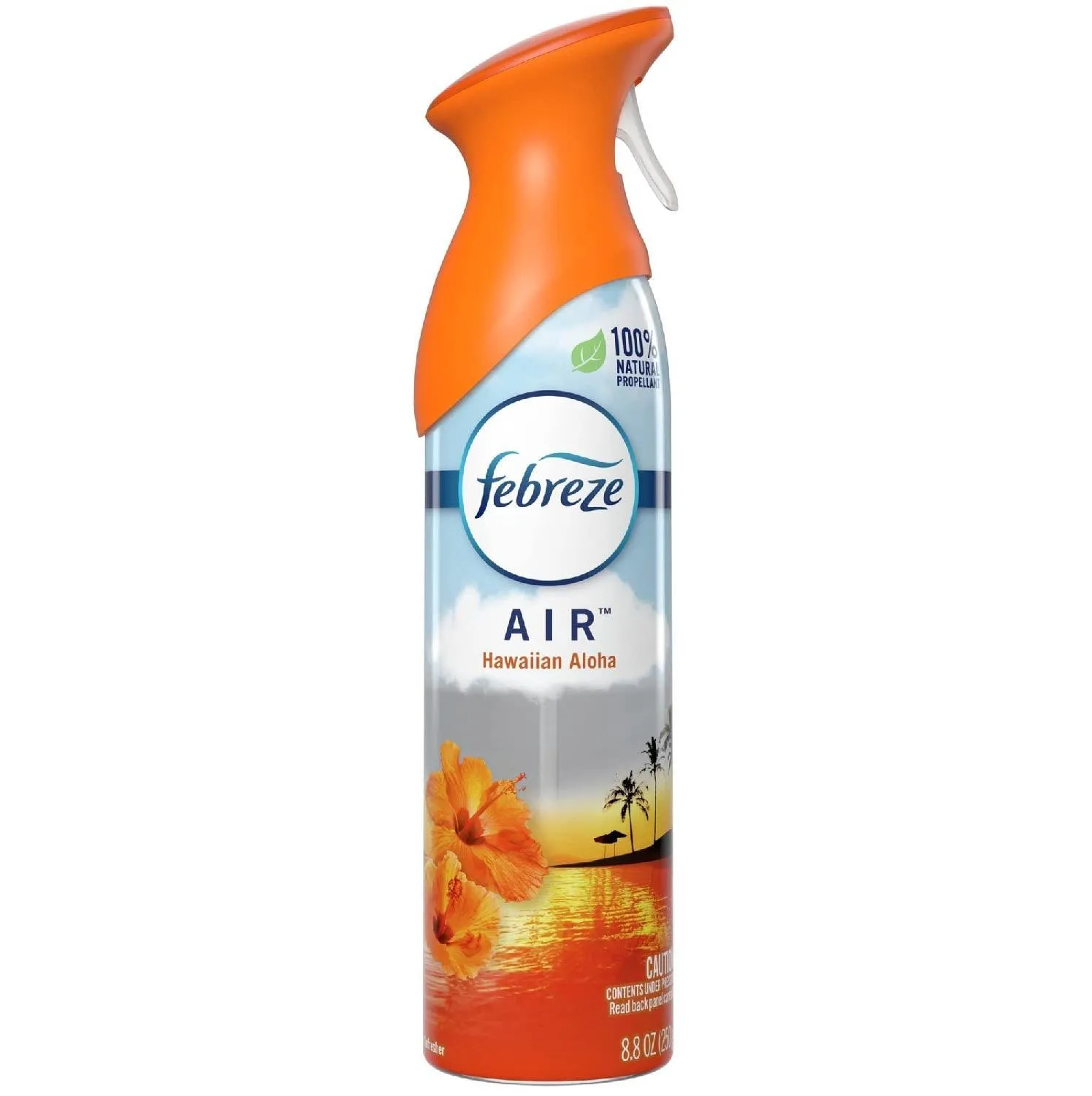 Febreze - Air Effects Odor-Eliminating Air Freshener Hawaiian Aloha, Ocean, Aerosol Can - 8.8 Oz - 4 Pack