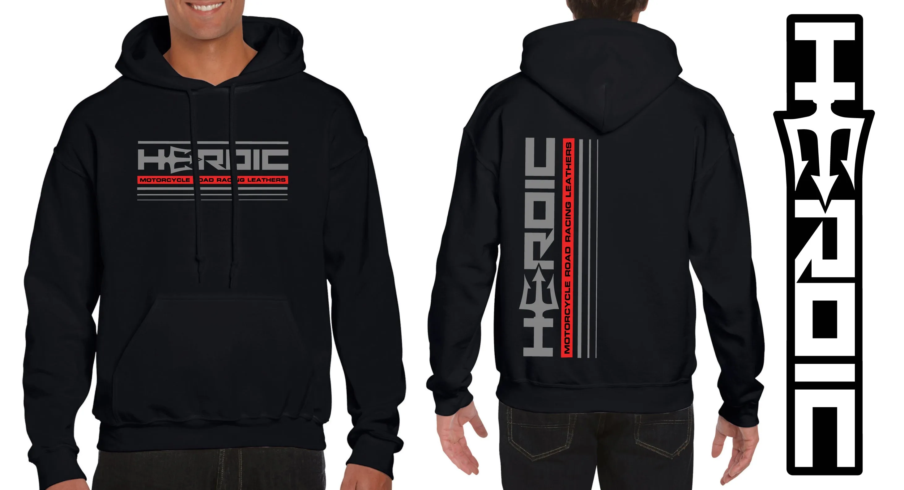 HEROIC Logo Black Hoodie Sweatshirt