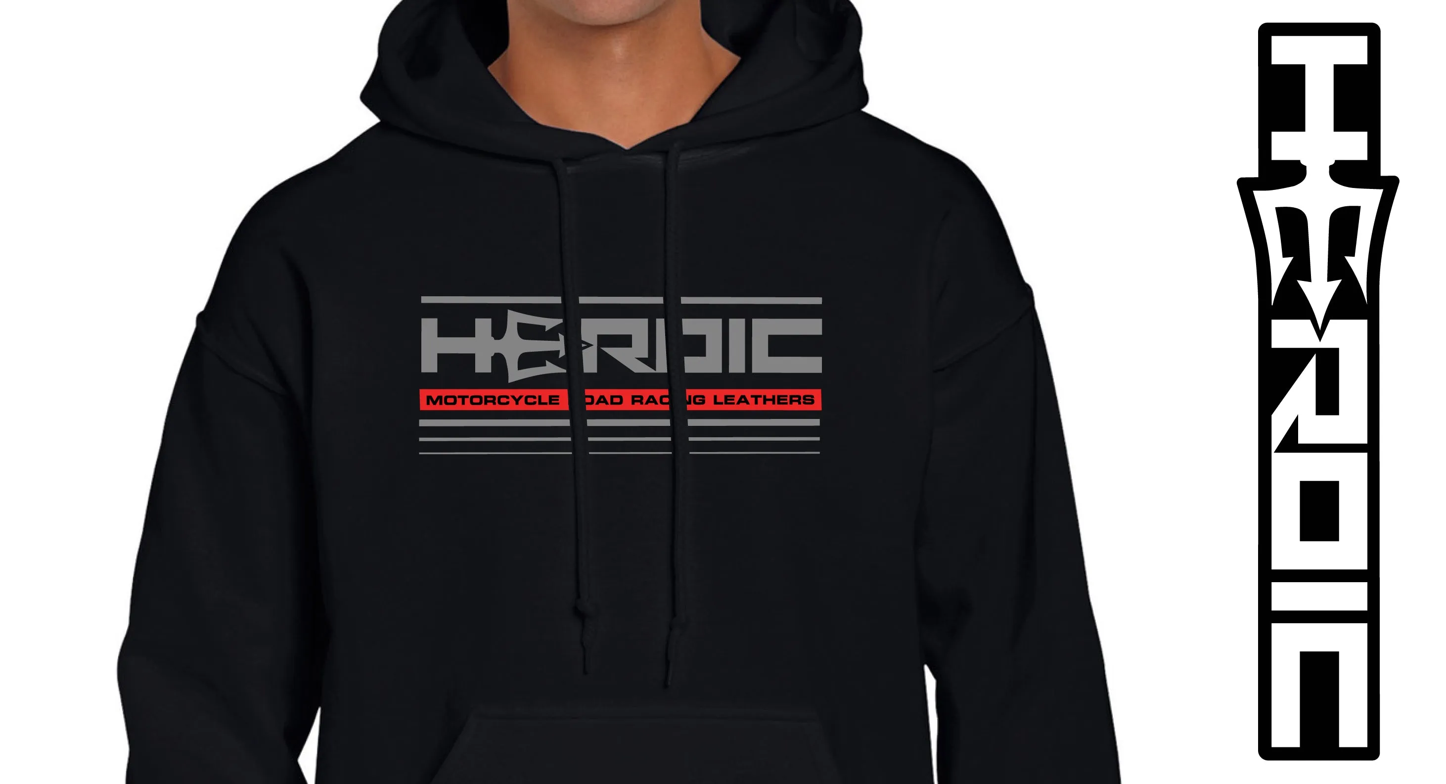 HEROIC Logo Black Hoodie Sweatshirt