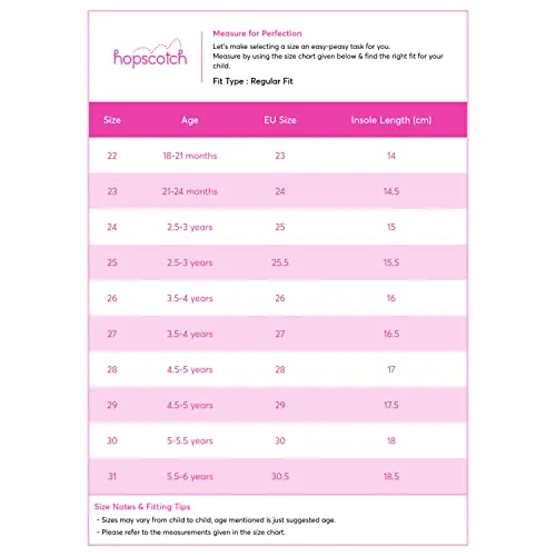 Hopscotch Girls Mesh Solid Athletic Shoes in Pink Color, UK:11.5 (HIL-4360243)