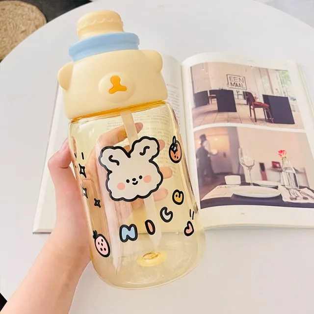 Kawaii Jumbo Bear Water Bottle 1200ml