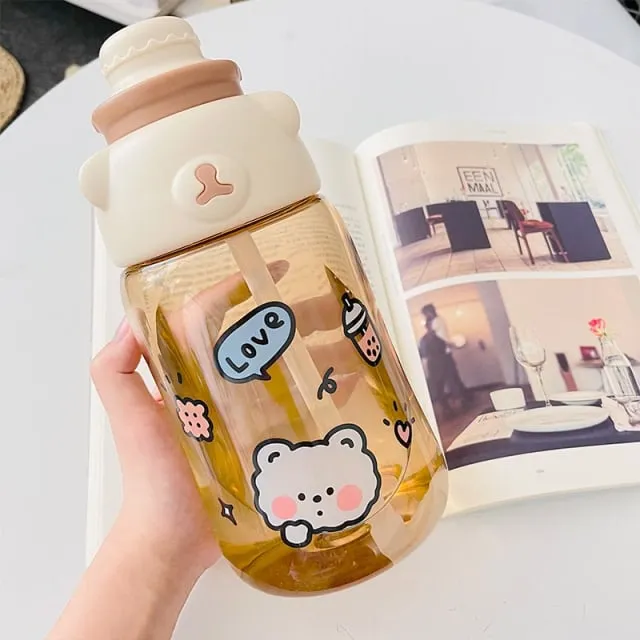 Kawaii Jumbo Bear Water Bottle 1200ml