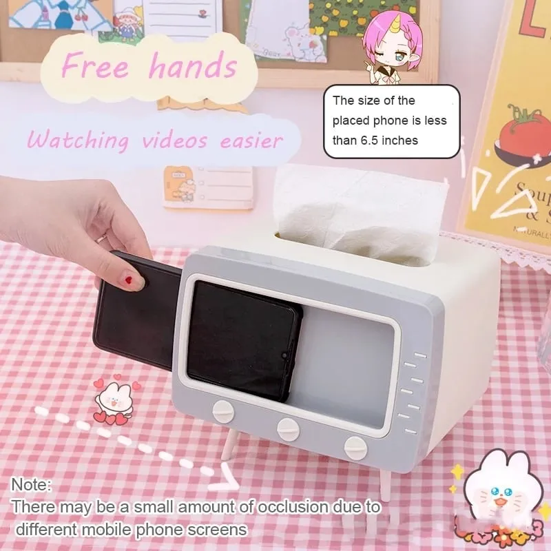Kawaii TV Tissue Box