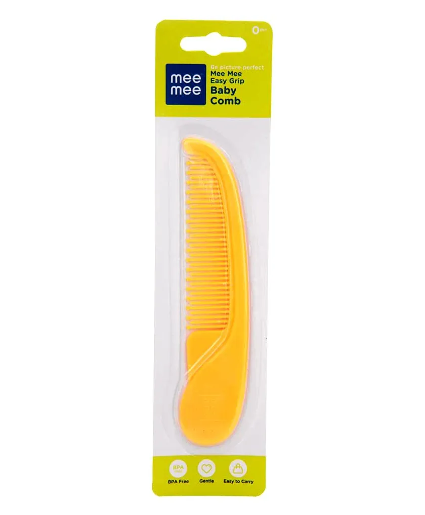 MEE MEE Easy Grip Gentle Baby Comb, Age 0 m - Yellow