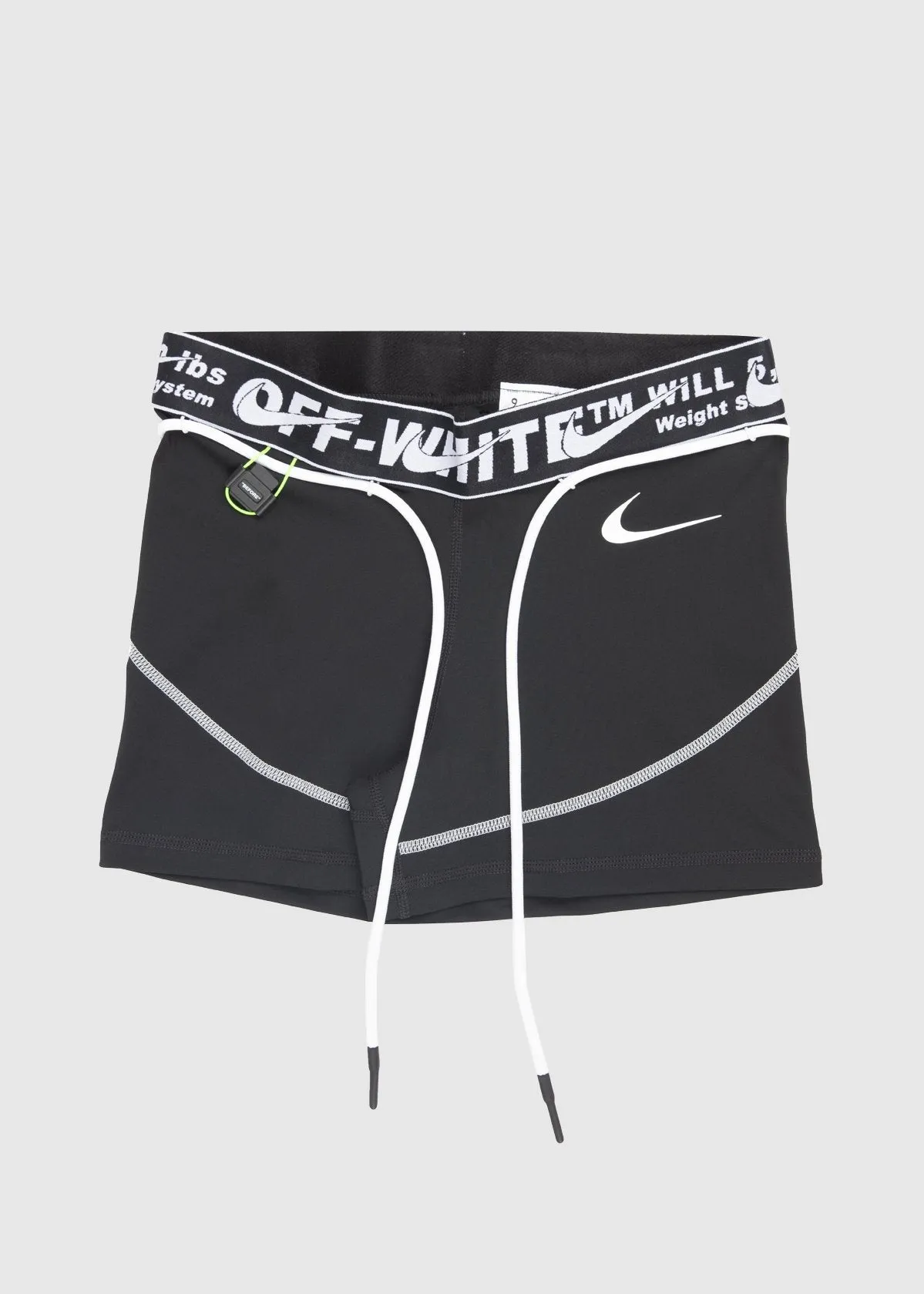 NIKE X OFF-WHITE: WOMEN'S TRAINING SHORTS [BLACK]