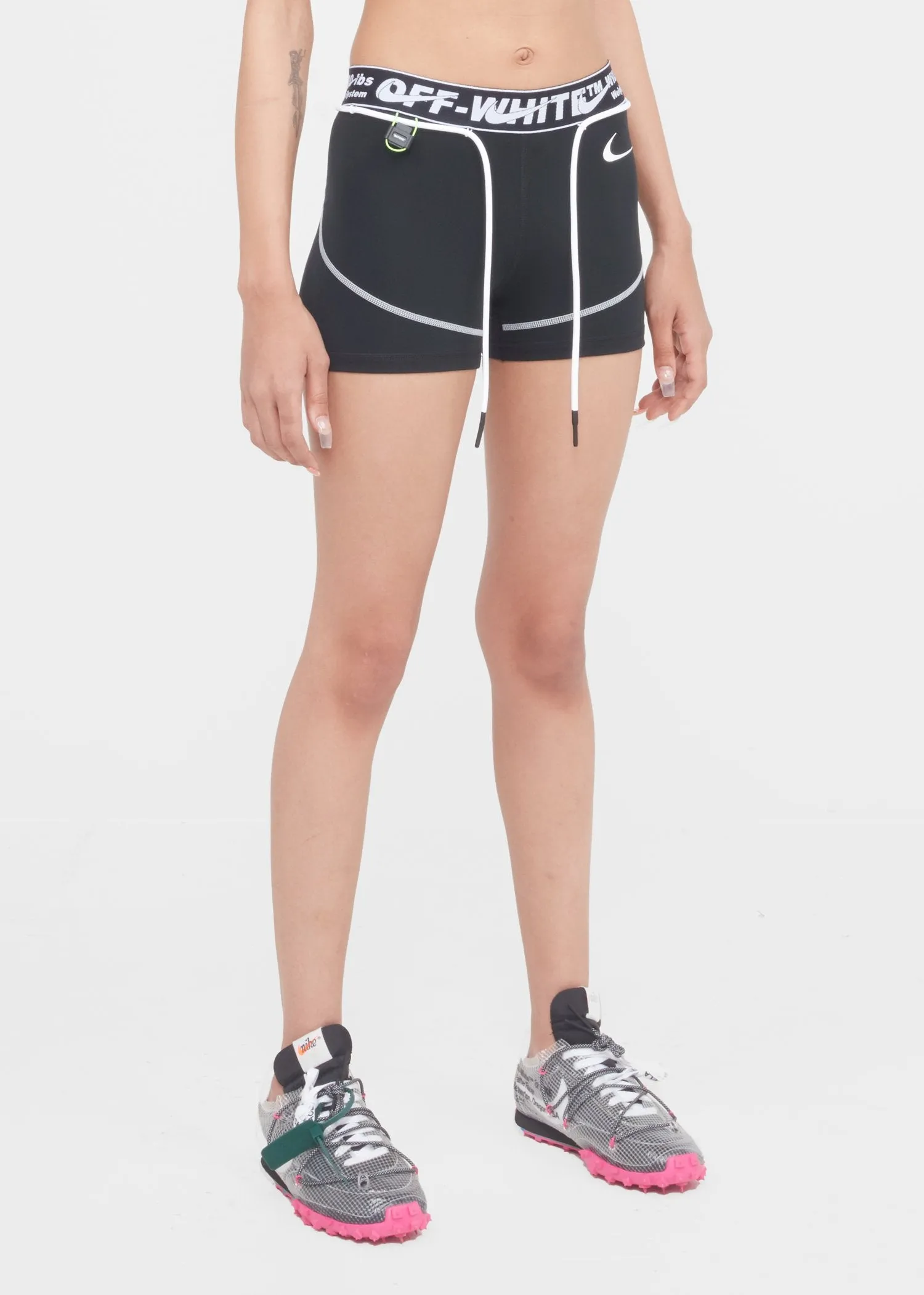 NIKE X OFF-WHITE: WOMEN'S TRAINING SHORTS [BLACK]