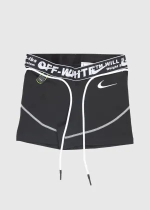 NIKE X OFF-WHITE: WOMEN'S TRAINING SHORTS [BLACK]