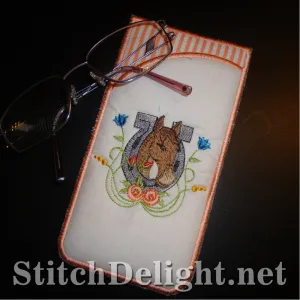 SD1220 Horse Lovers Eyeglass Case