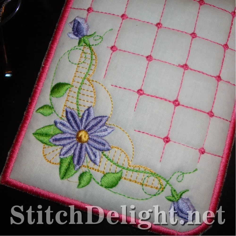 SD1228 Floral eyeglass case