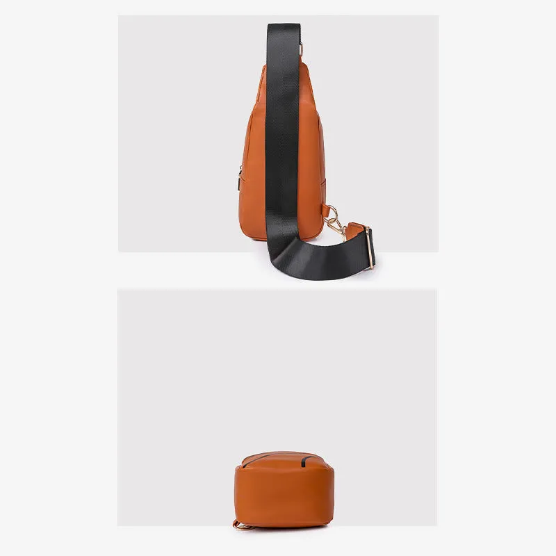 Sling Bag For Women Outing Sports Printing Leather Crossbody Bag