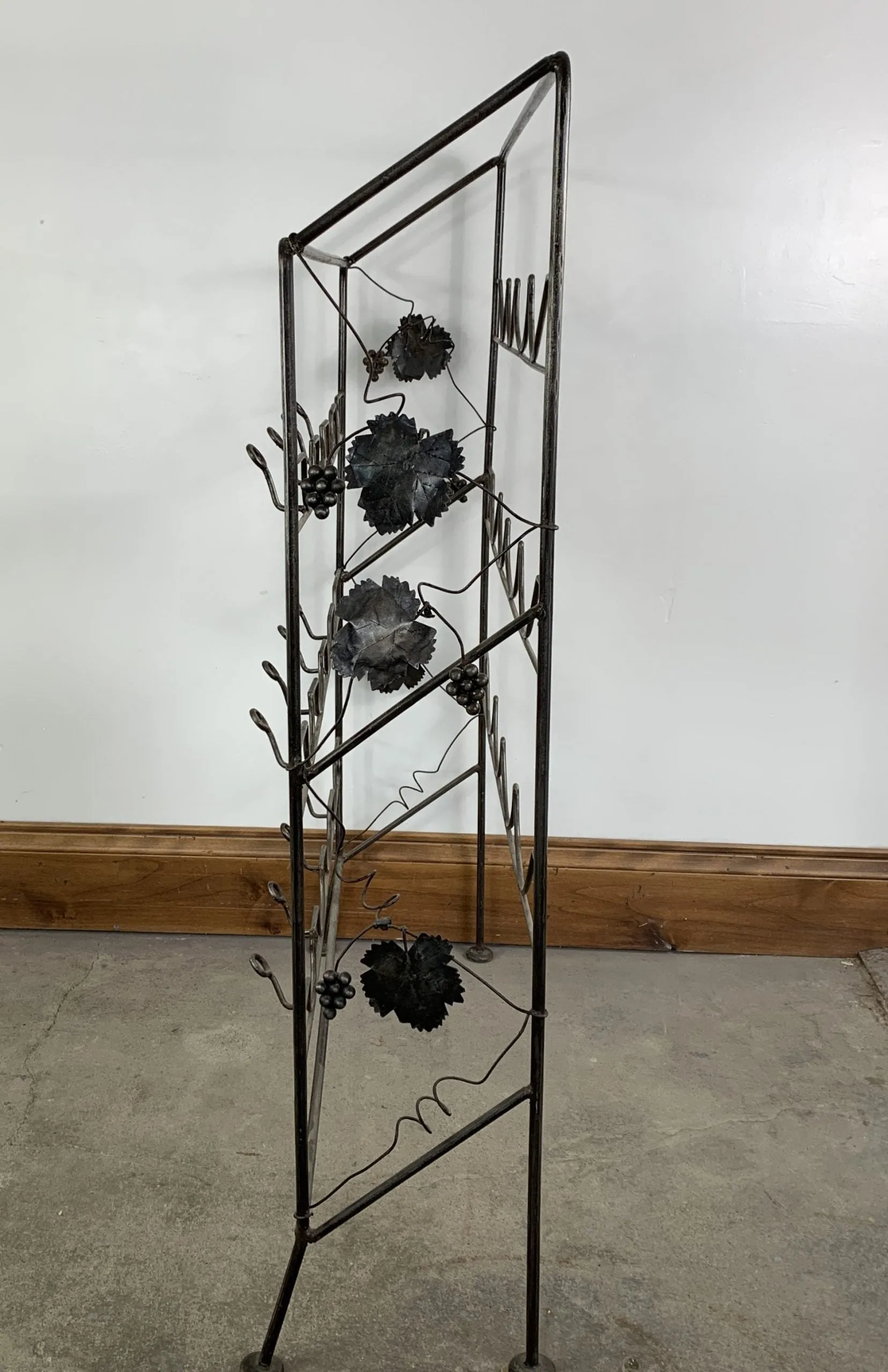 Wine Rack, Iron, Three Shelf