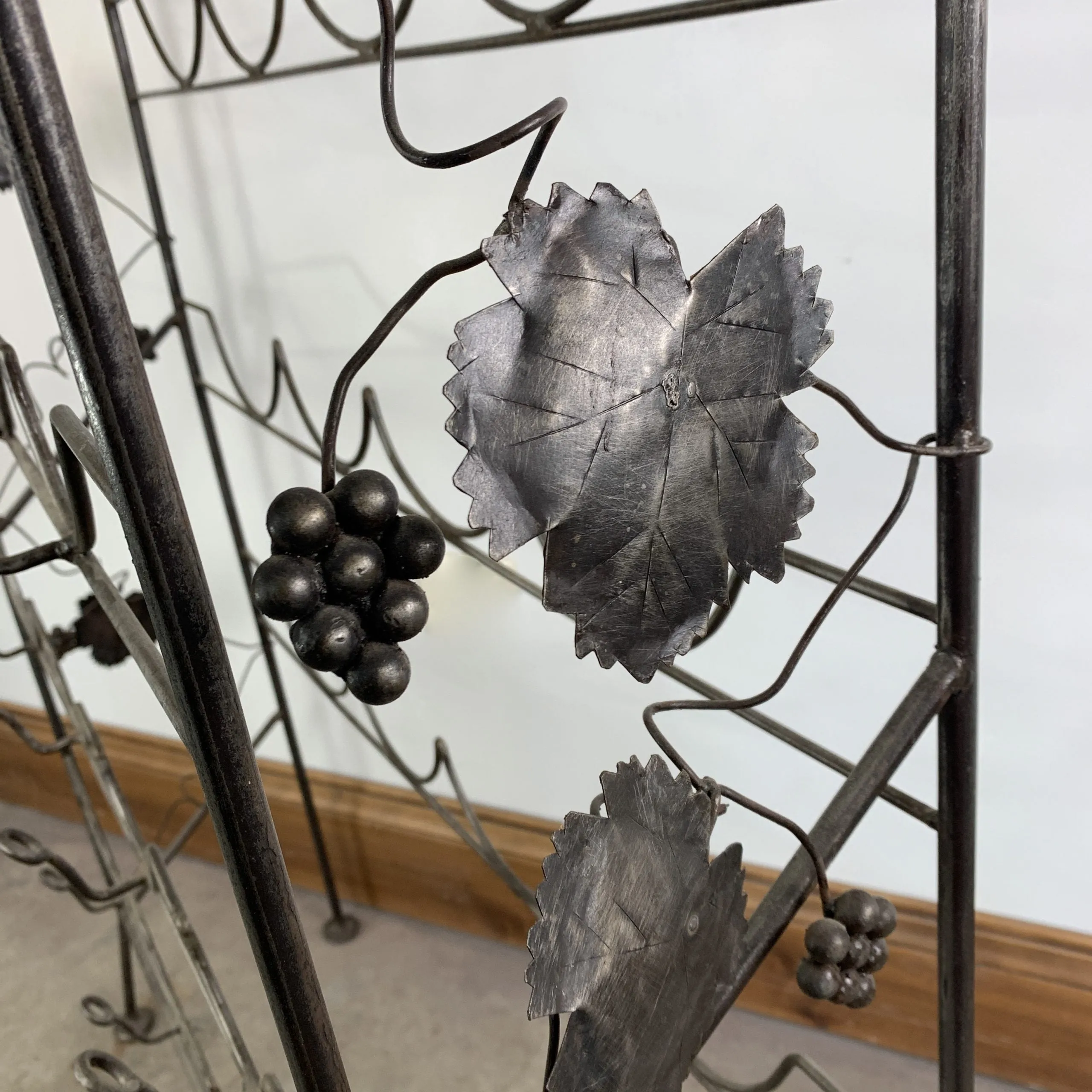 Wine Rack, Iron, Three Shelf